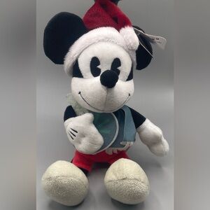 Disney Mickey Mouse Christmas 9" plush new with tags holiday edition